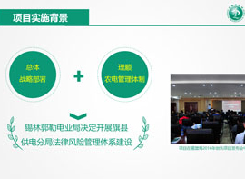 錫林郭勒電業局開設供電分局項目匯報PPT展示 項