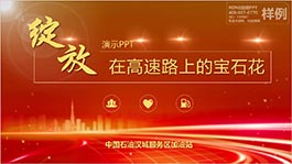 廣州加油站匯報(bào)會(huì)議演講PPT制作