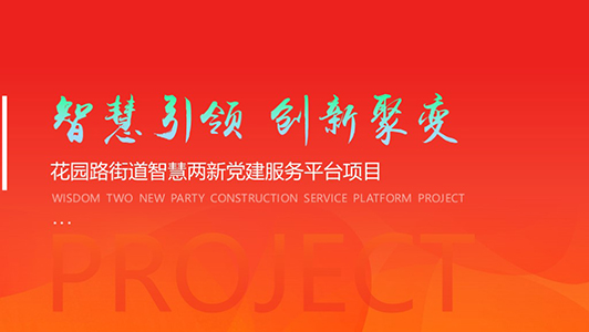 黨建  項(xiàng)目平臺(tái)介紹ppt制作